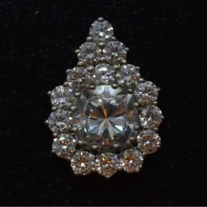 Vintage 925 Jose Hess Signed Cluster Pendant. STUNNING